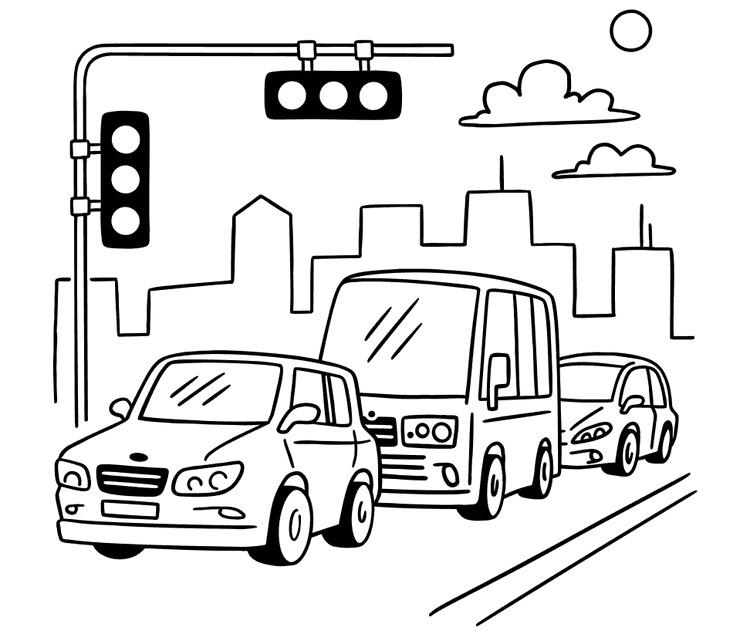 CTA bus and Chicago cityscape illustration representing supported Chicago transit systems